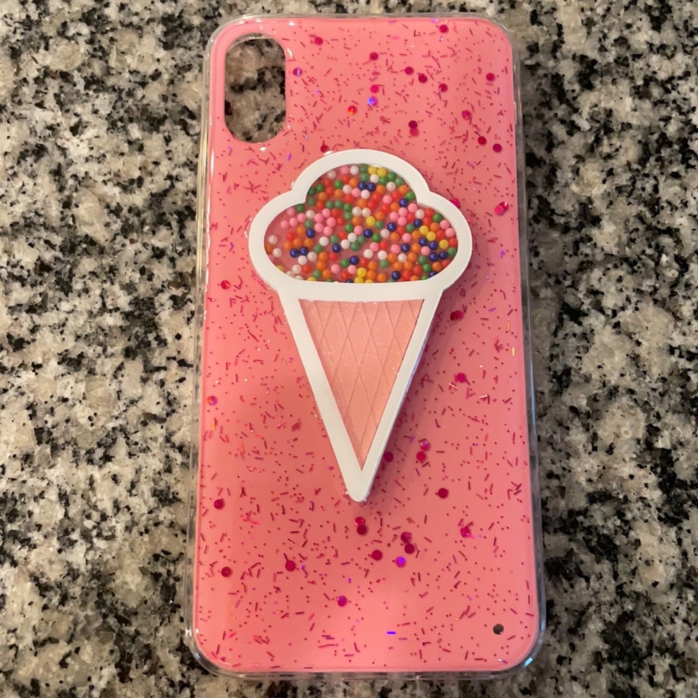 Super cute ice cream iPhone XS phone case